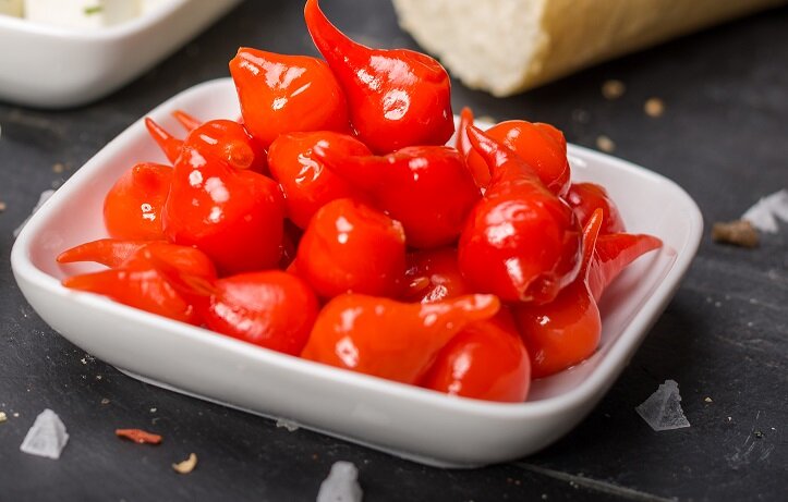 Rote Sweet Pepper-Drops süß-pikant eingelegt – 1000 g