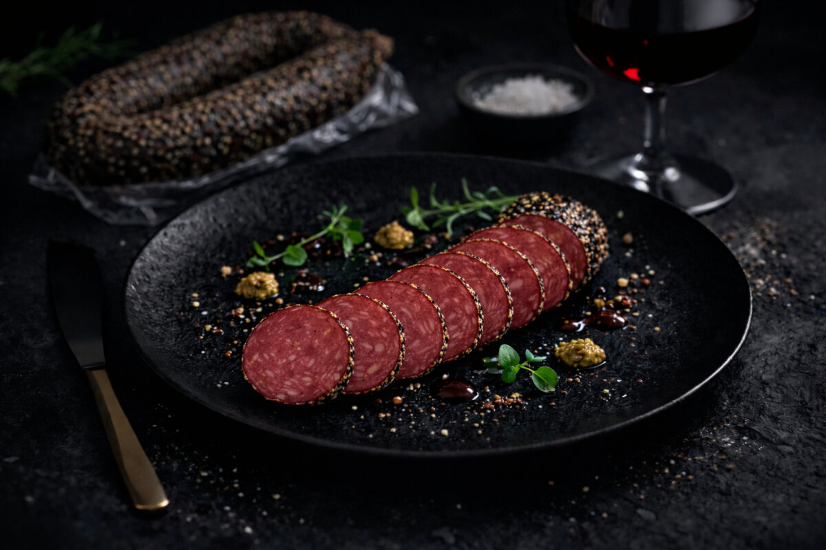 Pfeffersalami im Ring ca. 180 Gramm